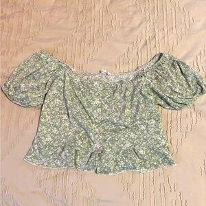 Floral Off The Shoulder Top